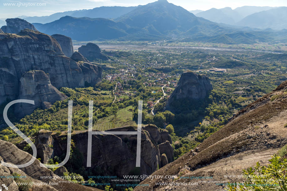 Rocks formation near Meteora, Thessaly, Greece