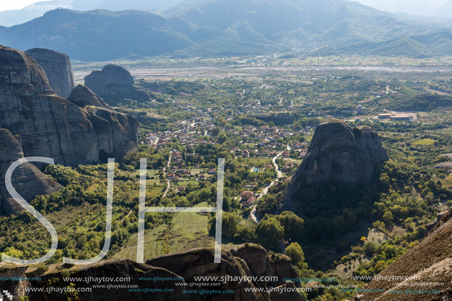 Rocks formation near Meteora, Thessaly, Greece