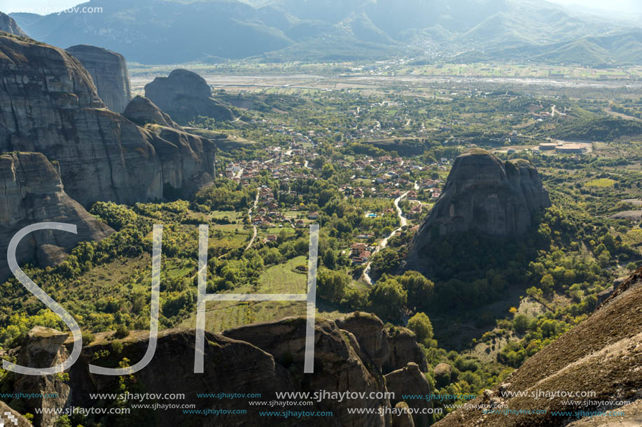 Rocks formation near Meteora, Thessaly, Greece