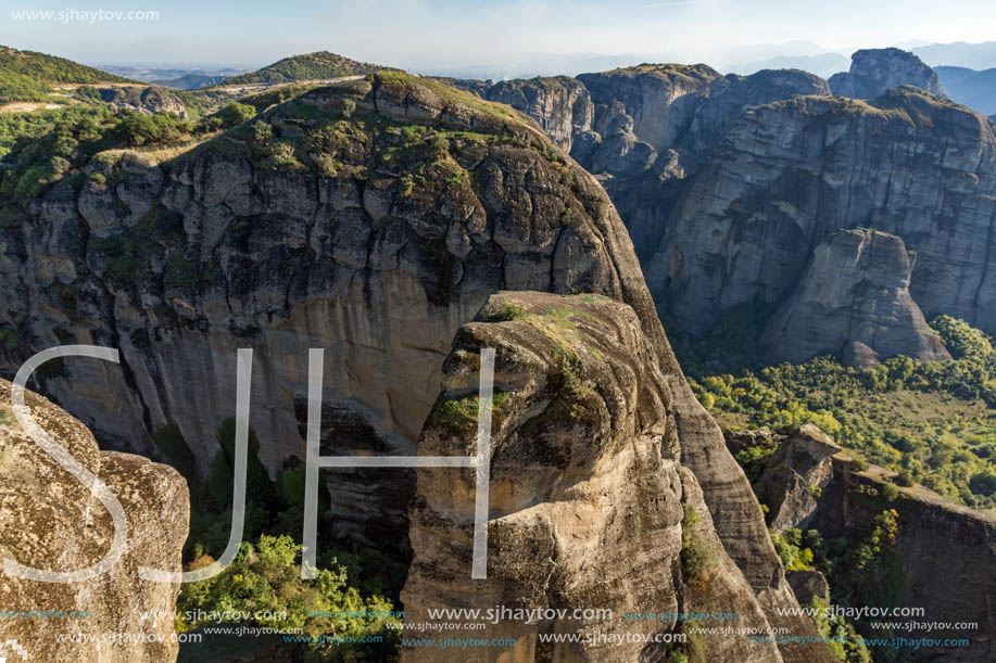 Rocks formation near Meteora, Thessaly, Greece