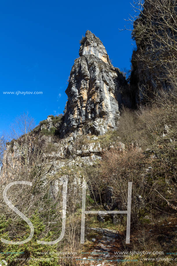 Amazing landscape of Vikos gorge and Pindus Mountains, Zagori, Epirus, Greece