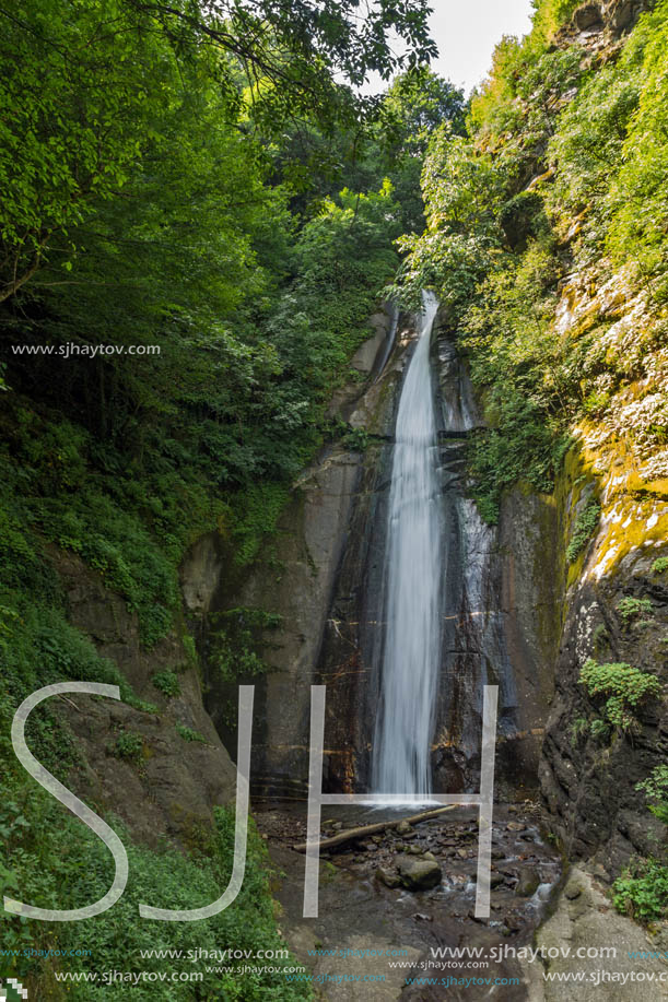 Landscape of Smolare waterfall cascade in Belasica Mountain, Novo Selo, Republic of Macedonia