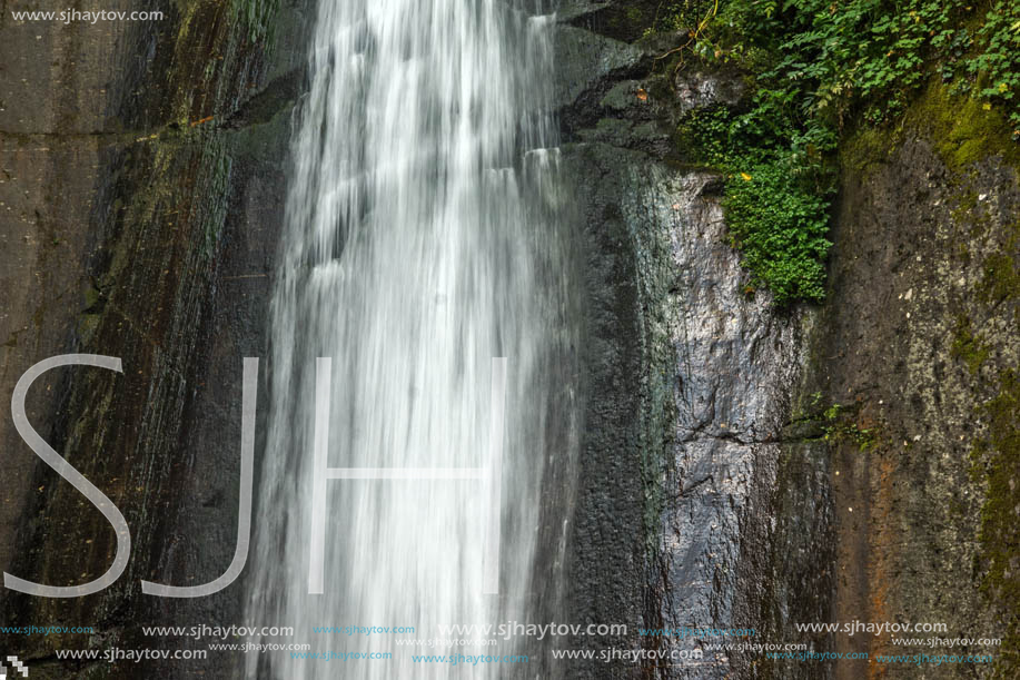 Landscape of Smolare waterfall cascade in Belasica Mountain, Novo Selo, Republic of Macedonia