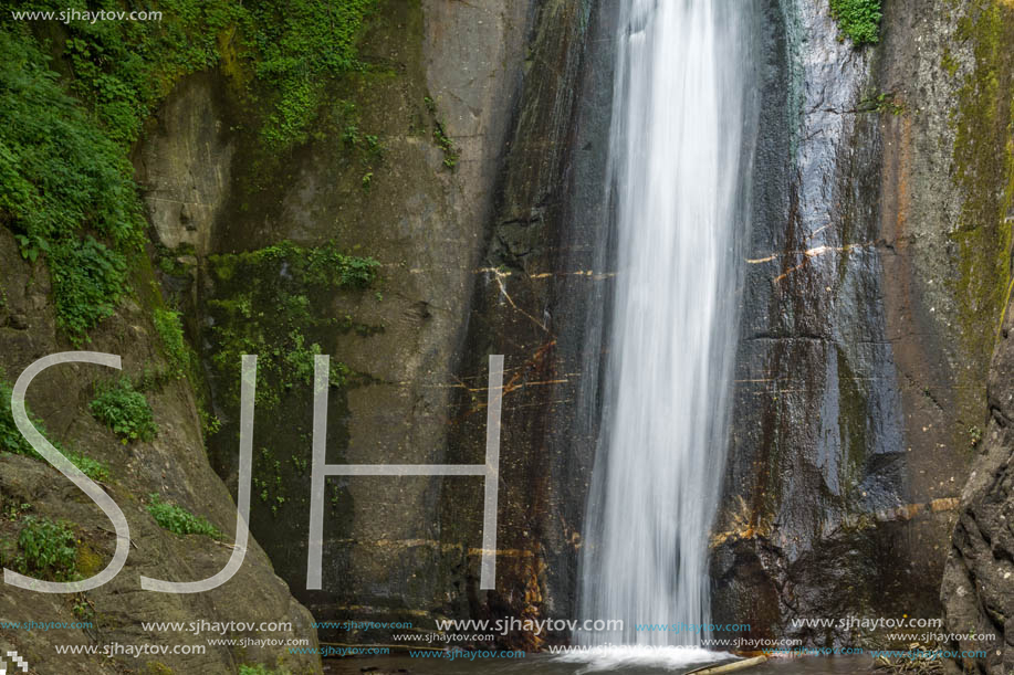 Landscape of Smolare waterfall cascade in Belasica Mountain, Novo Selo, Republic of Macedonia