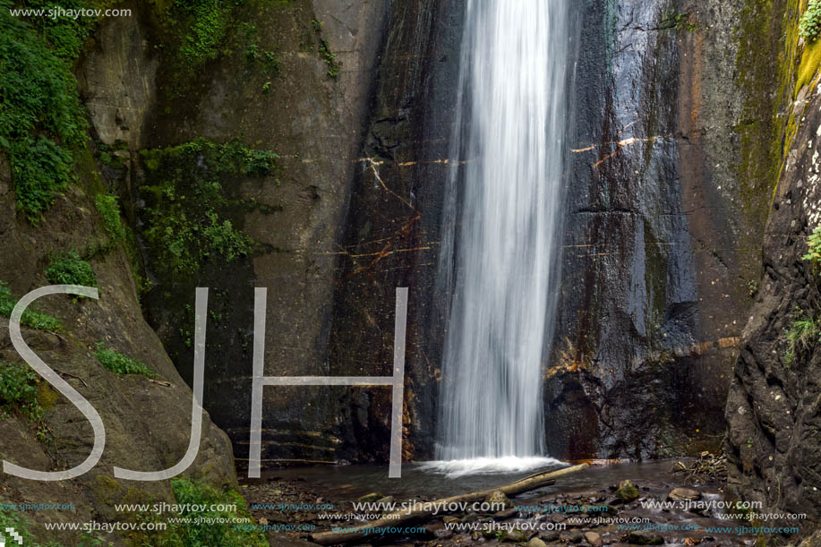 Landscape of Smolare waterfall cascade in Belasica Mountain, Novo Selo, Republic of Macedonia