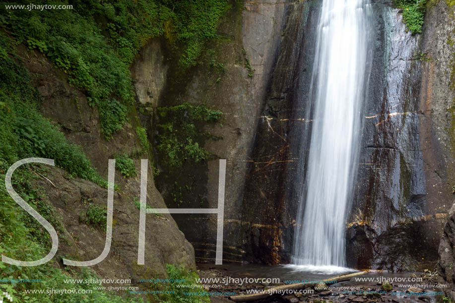 Landscape of Smolare waterfall cascade in Belasica Mountain, Novo Selo, Republic of Macedonia