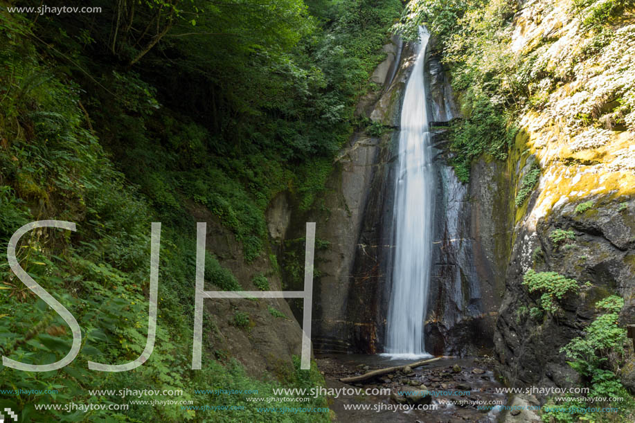 Landscape of Smolare waterfall cascade in Belasica Mountain, Novo Selo, Republic of Macedonia