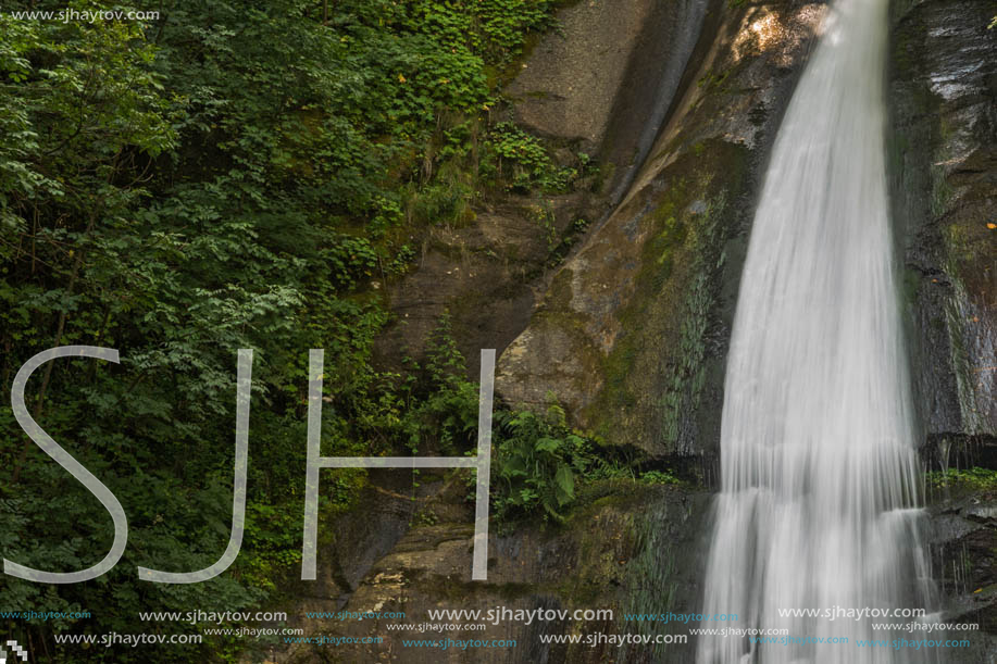 Landscape of Smolare waterfall cascade in Belasica Mountain, Novo Selo, Republic of Macedonia