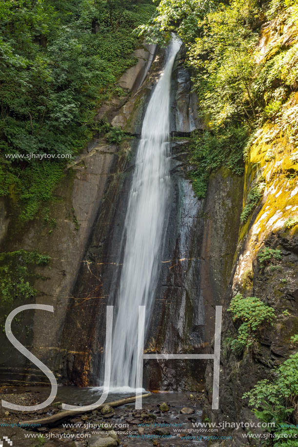 Landscape of Smolare waterfall cascade in Belasica Mountain, Novo Selo, Republic of Macedonia