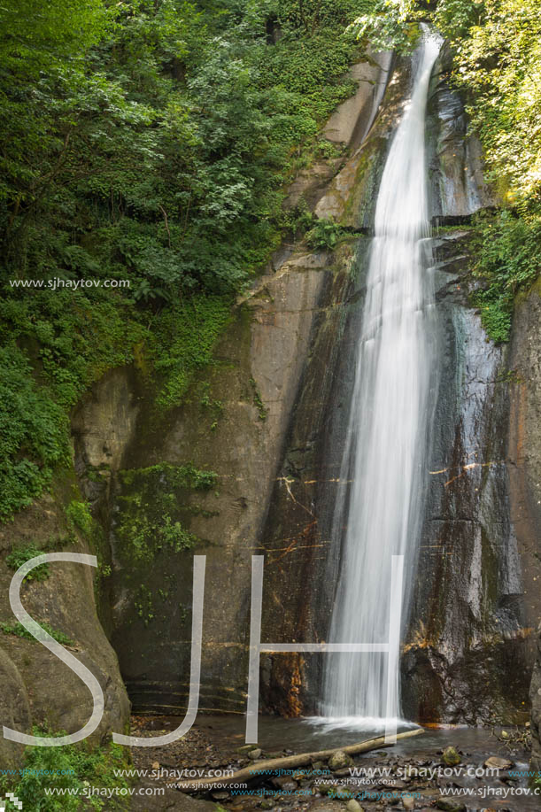 Landscape of Smolare waterfall cascade in Belasica Mountain, Novo Selo, Republic of Macedonia