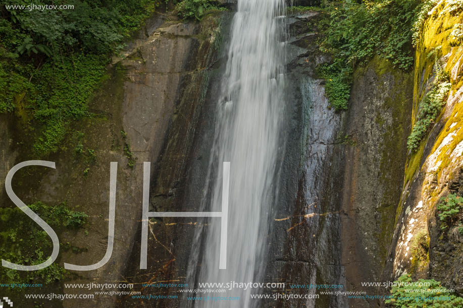 Landscape of Smolare waterfall cascade in Belasica Mountain, Novo Selo, Republic of Macedonia