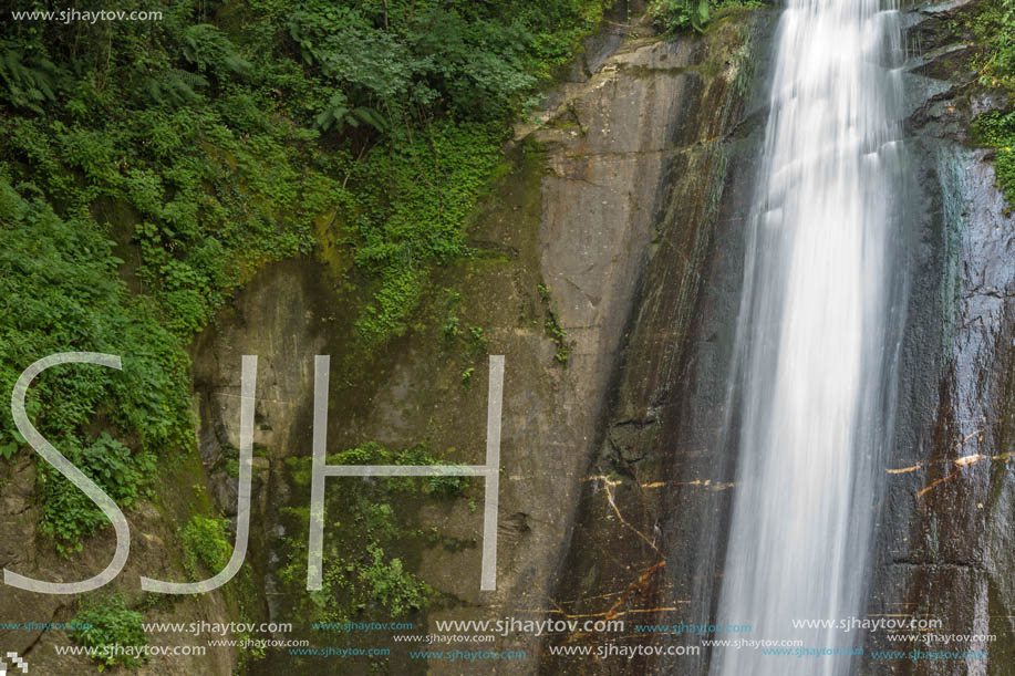 Landscape of Smolare waterfall cascade in Belasica Mountain, Novo Selo, Republic of Macedonia