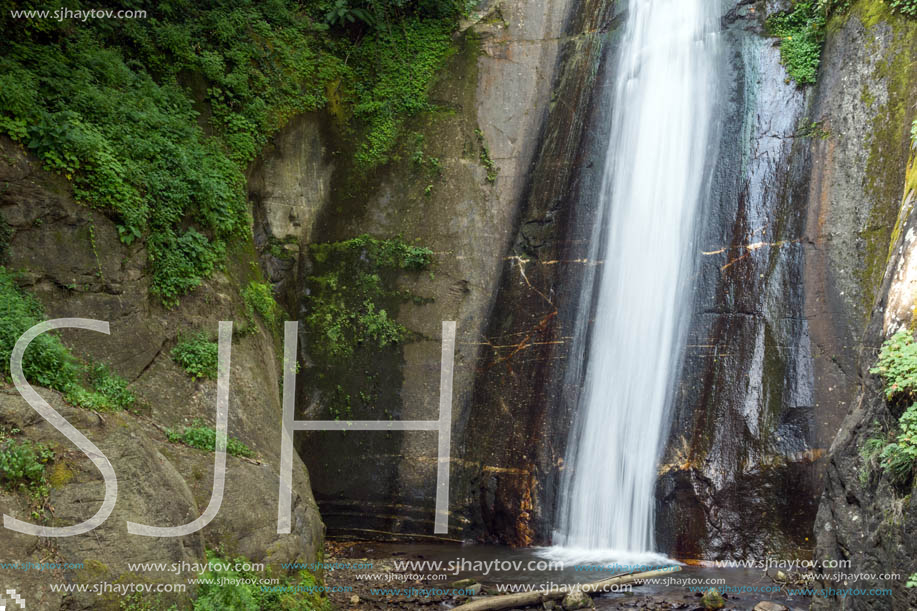 Landscape of Smolare waterfall cascade in Belasica Mountain, Novo Selo, Republic of Macedonia