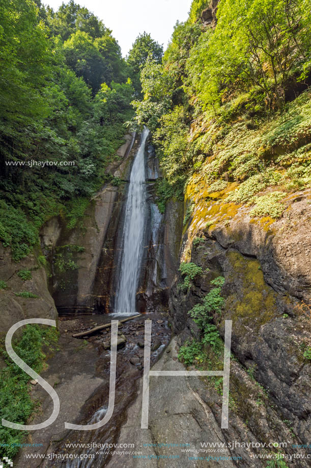 Landscape of Smolare waterfall cascade in Belasica Mountain, Novo Selo, Republic of Macedonia