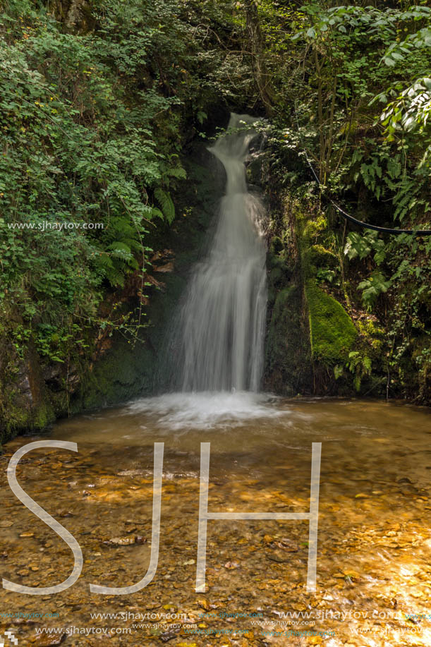 Landscape of First Gabrovo waterfall cascade in Belasica Mountain, Novo Selo, Republic of Macedonia