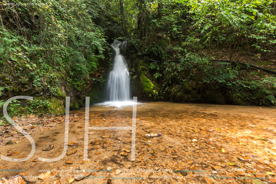 Landscape of First Gabrovo waterfall cascade in Belasica Mountain, Novo Selo, Republic of Macedonia