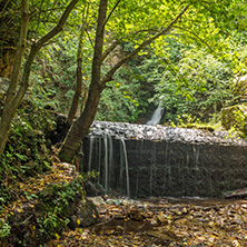 Amazing view of First Gabrovo waterfall in Belasica Mountain, Novo Selo, Republic of Macedonia