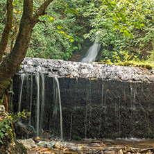 Amazing view of First Gabrovo waterfall in Belasica Mountain, Novo Selo, Republic of Macedonia