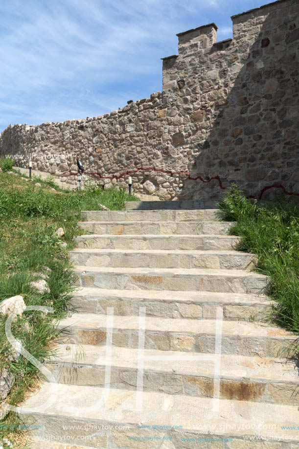 PERISTERA FORTRESS, PESHTERA, BULGARIA - MAY 5, 2018: Ruins of Ancient Byzantine fortress The Peristera in town of Peshtera, Pazardzhik Region, Bulgaria