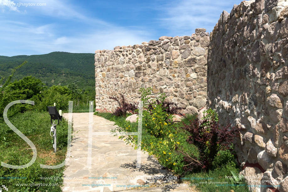 PERISTERA FORTRESS, PESHTERA, BULGARIA - MAY 5, 2018: Ruins of Ancient Byzantine fortress The Peristera in town of Peshtera, Pazardzhik Region, Bulgaria