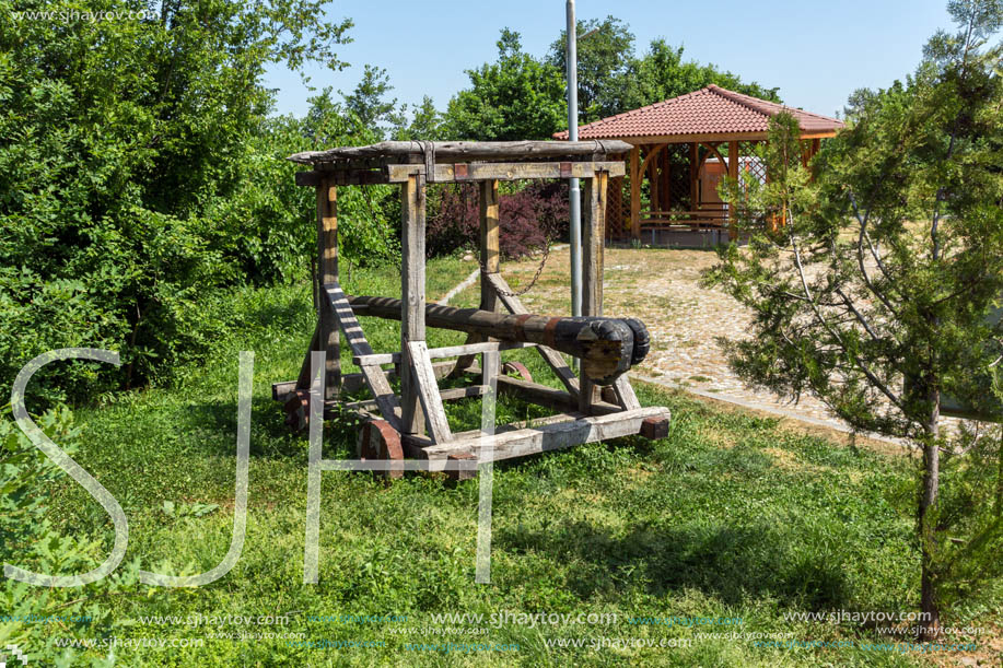 PERISTERA FORTRESS, PESHTERA, BULGARIA - MAY 5, 2018: Ruins of Ancient Byzantine fortress The Peristera in town of Peshtera, Pazardzhik Region, Bulgaria