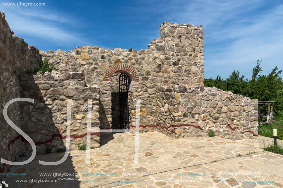 PERISTERA FORTRESS, PESHTERA, BULGARIA - MAY 5, 2018: Ruins of Ancient Byzantine fortress The Peristera in town of Peshtera, Pazardzhik Region, Bulgaria