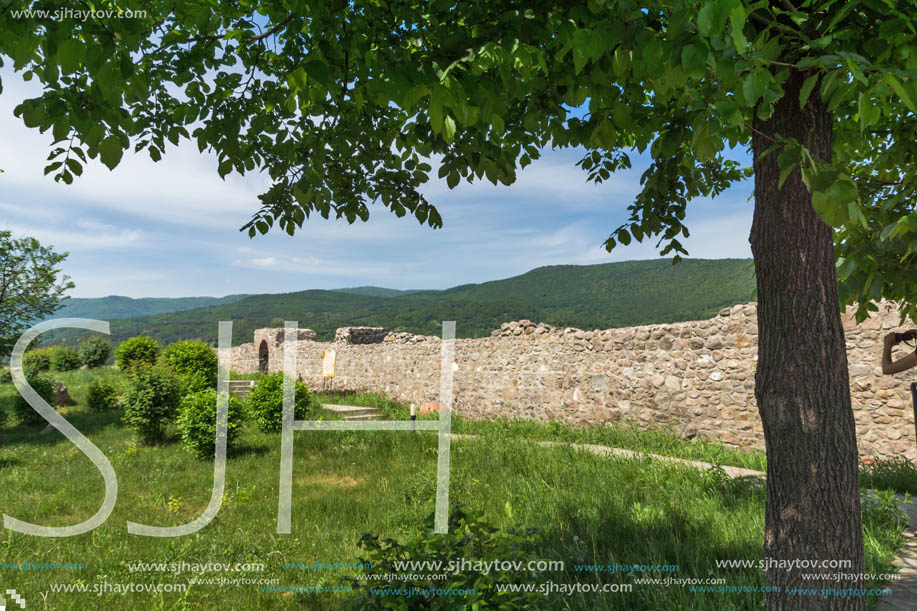 PERISTERA FORTRESS, PESHTERA, BULGARIA - MAY 5, 2018: Ruins of Ancient Byzantine fortress The Peristera in town of Peshtera, Pazardzhik Region, Bulgaria