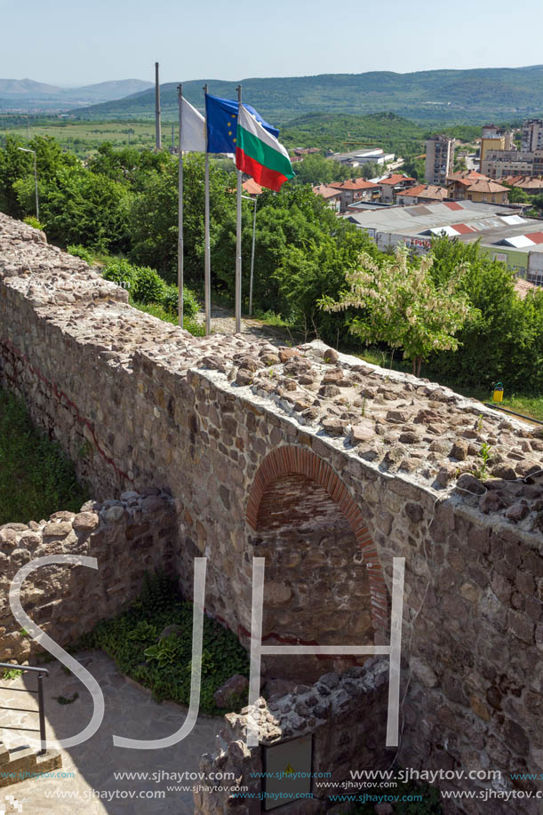 PERISTERA FORTRESS, PESHTERA, BULGARIA - MAY 5, 2018: Ruins of Ancient Byzantine fortress The Peristera in town of Peshtera, Pazardzhik Region, Bulgaria