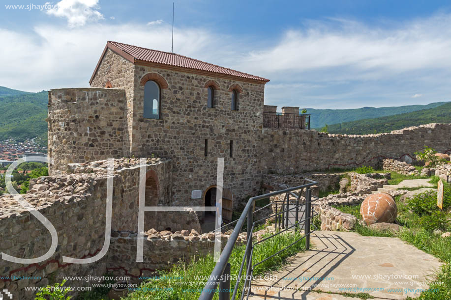 PERISTERA FORTRESS, PESHTERA, BULGARIA - MAY 5, 2018: Ruins of Ancient Byzantine fortress The Peristera in town of Peshtera, Pazardzhik Region, Bulgaria
