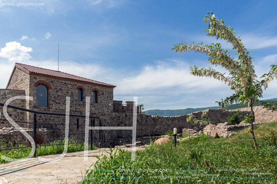 PERISTERA FORTRESS, PESHTERA, BULGARIA - MAY 5, 2018: Ruins of Ancient Byzantine fortress The Peristera in town of Peshtera, Pazardzhik Region, Bulgaria