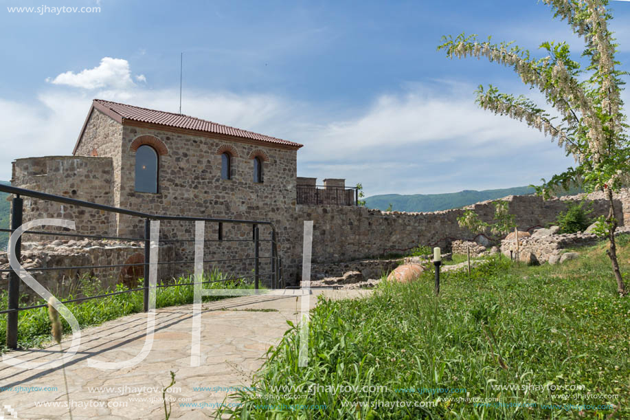 PERISTERA FORTRESS, PESHTERA, BULGARIA - MAY 5, 2018: Ruins of Ancient Byzantine fortress The Peristera in town of Peshtera, Pazardzhik Region, Bulgaria