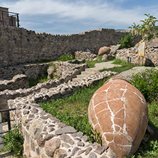 PERISTERA FORTRESS, PESHTERA, BULGARIA - MAY 5, 2018: Ruins of Ancient Byzantine fortress The Peristera in town of Peshtera, Pazardzhik Region, Bulgaria