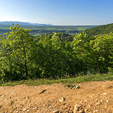 Amazing Spring Landscape near rock formation Stob pyramids, Rila Mountain, Kyustendil region, Bulgaria