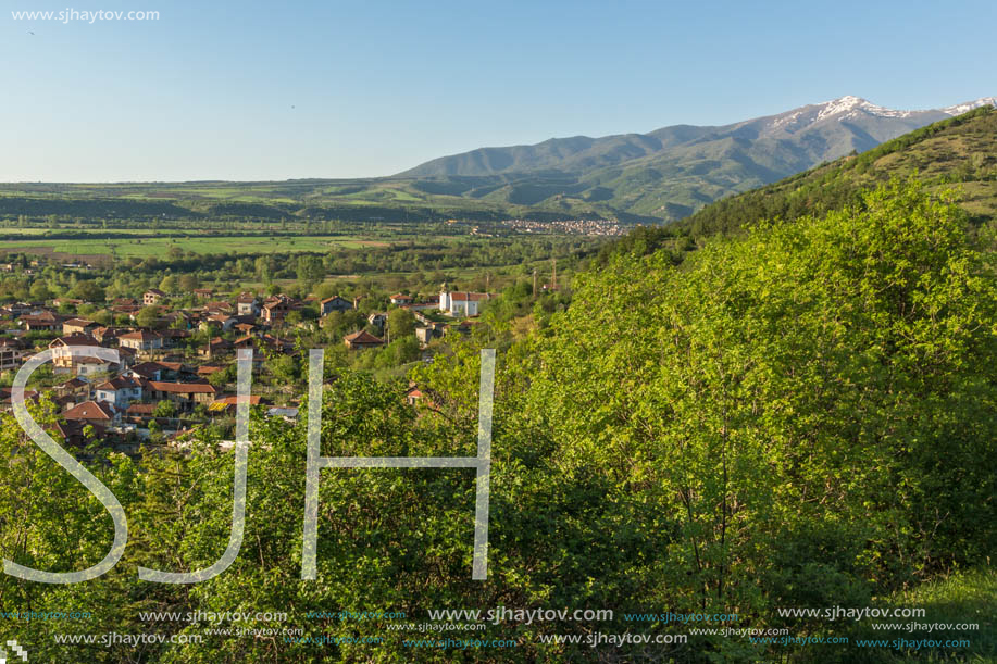 Amazing Spring Landscape near rock formation Stob pyramids, Rila Mountain, Kyustendil region, Bulgaria