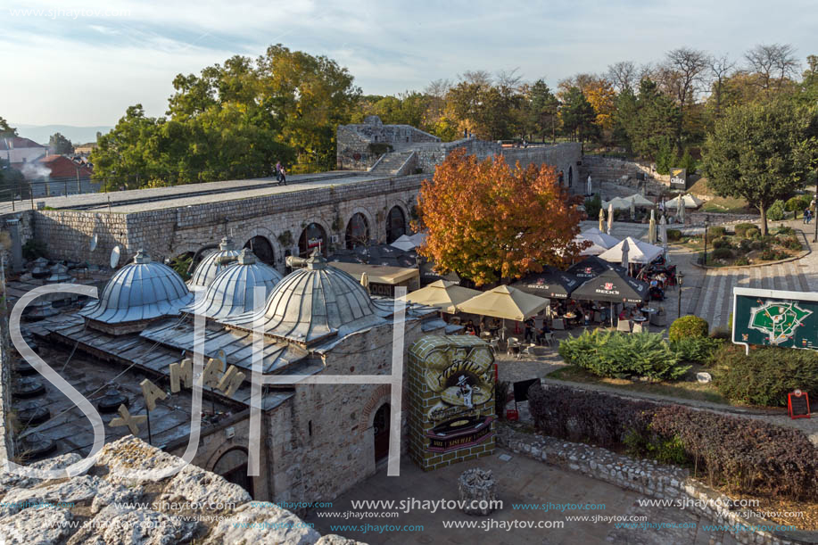 NIS, SERBIA- OCTOBER 21, 2017: Inside view of Fortress and panorama to City of Nis, Serbia