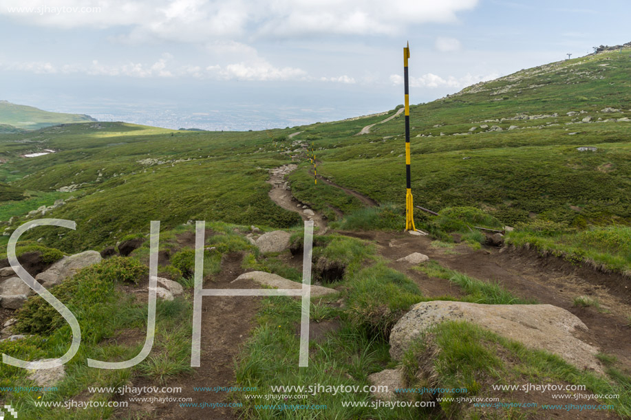 Landscape of Vitosha Mountain near Cherni Vrah Peak, Sofia City Region, Bulgaria