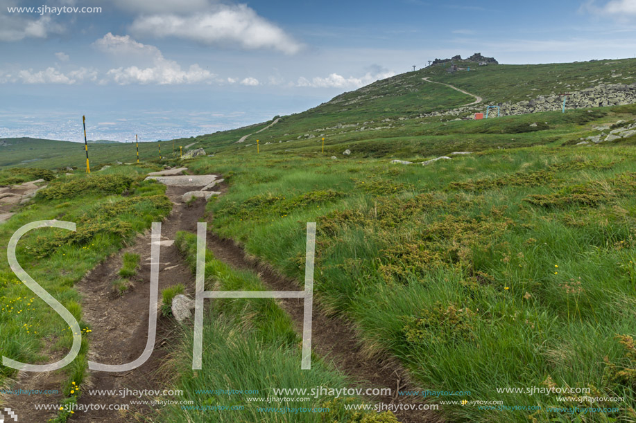 Landscape of Vitosha Mountain near Cherni Vrah Peak, Sofia City Region, Bulgaria