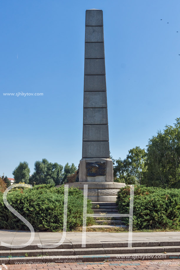 PLEVEN, BULGARIA - SEPTEMBER 20, 2015:  Central street in city of Pleven, Bulgaria