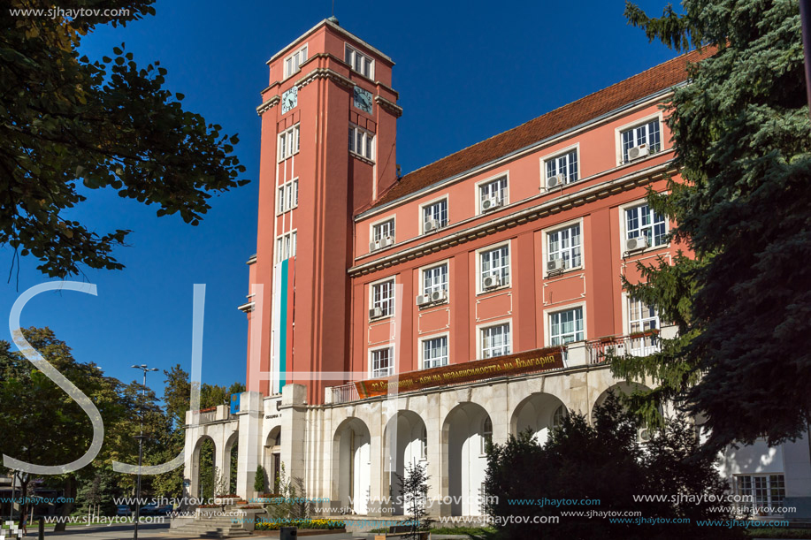 PLEVEN, BULGARIA - SEPTEMBER 20, 2015:  Building of  Town hall in center of city of Pleven, Bulgaria