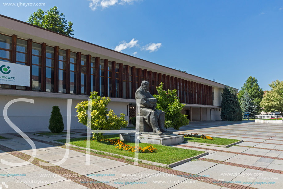 TRYAVNA, BULGARIA - JULY 6, 2018: Center of historical town of Tryavna, Gabrovo region, Bulgaria