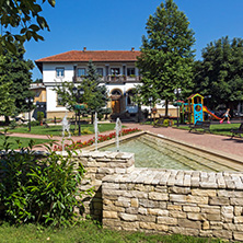 TRYAVNA, BULGARIA - JULY 6, 2018: Center of historical town of Tryavna, Gabrovo region, Bulgaria