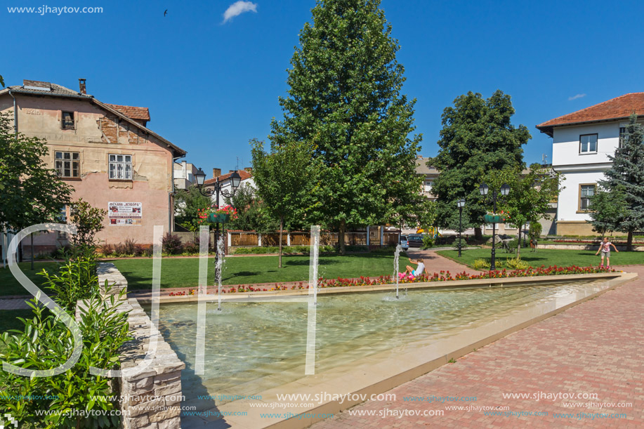 TRYAVNA, BULGARIA - JULY 6, 2018: Center of historical town of Tryavna, Gabrovo region, Bulgaria