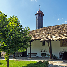 TRYAVNA, BULGARIA - JULY 6, 2018:  Medieval Church of St. Archangel Michael in historical town of Tryavna, Gabrovo region, Bulgaria