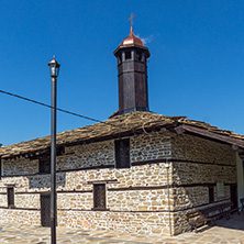 TRYAVNA, BULGARIA - JULY 6, 2018:  Medieval Church of St. Archangel Michael in historical town of Tryavna, Gabrovo region, Bulgaria