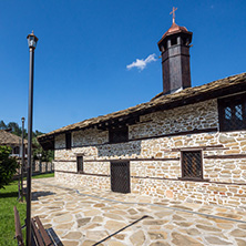 TRYAVNA, BULGARIA - JULY 6, 2018:  Medieval Church of St. Archangel Michael in historical town of Tryavna, Gabrovo region, Bulgaria