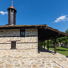 TRYAVNA, BULGARIA - JULY 6, 2018:  Medieval Church of St. Archangel Michael in historical town of Tryavna, Gabrovo region, Bulgaria