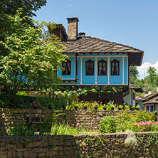 ETAR, GABROVO, BULGARIA- JULY 6, 2018: Old house in Architectural Ethnographic Complex Etar (Etara) near town of Gabrovo, Bulgaria