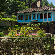 ETAR, GABROVO, BULGARIA- JULY 6, 2018: Old house in Architectural Ethnographic Complex Etar (Etara) near town of Gabrovo, Bulgaria