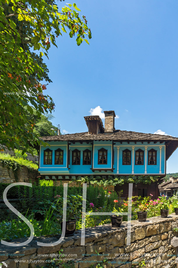 ETAR, GABROVO, BULGARIA- JULY 6, 2018: Old house in Architectural Ethnographic Complex Etar (Etara) near town of Gabrovo, Bulgaria