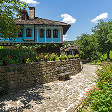 ETAR, GABROVO, BULGARIA- JULY 6, 2018: Old house in Architectural Ethnographic Complex Etar (Etara) near town of Gabrovo, Bulgaria